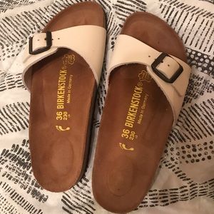 LIKE NEW Cream Madrid Birkenstock
